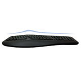 Adesso MOU AKB 150EB Keyboards Adesso Tru Form 150 3 Color Illuminated Ergonomic Keyboard