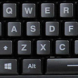 Adesso MOU AKB 150EB Keyboards Adesso Tru Form 150 3 Color Illuminated Ergonomic Keyboard