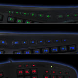 Adesso MOU AKB 150EB Keyboards Adesso Tru Form 150 3 Color Illuminated Ergonomic Keyboard