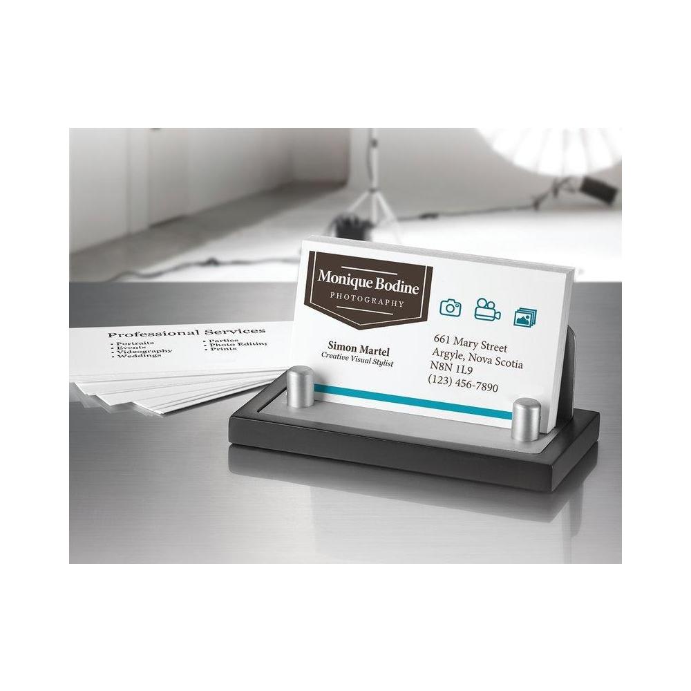 Avery® Clean Edge Inkjet Business Cards, 31/2" x 2", Matte white, 200/Pack