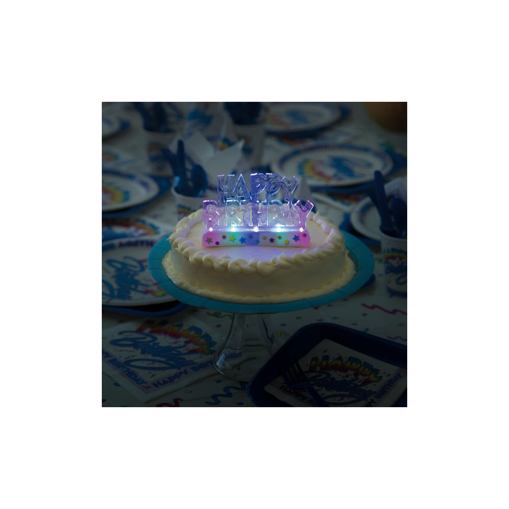 anniversaire//gâteau//fête 20 ou 72 Multicolore Gâteau Bougies {Unique}