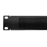 RM 415 1U Cable Organizers 19 inch Horizontal Pass Through Cable Management 1U Brush Style
