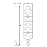 CC LP500 Cable Organizers Loop Cable Hanger 5 inch Plenum Rated