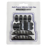 CC AD10P BK Cable Organizers Cable Clips Multi Pack Adhesive Black 10 Pack