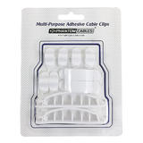 CC AD10P WH Cable Organizers Cable Clips Multi Pack Adhesive White 10 Pack