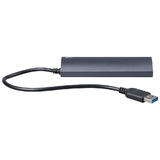 Monoprice Canada Cab 21670 USB 3 0 Adapters 4 Port USB 3 0 Premium Aluminum Hub Monoprice