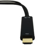 Other Brands Cab AD HDMI DP A Display Port Adapters 6 inch HDMI Male to DisplayPort Female 4K Adapter Active Black