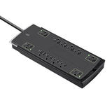 Monoprice Canada Cab 15870 Surge Protector Power Strip Monoprice 12 Outlet Slim Surge Protector 10ft Cord 4230 Joules