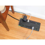 Monoprice Canada Cab 15870 Surge Protector Power Strip Monoprice 12 Outlet Slim Surge Protector 10ft Cord 4230 Joules