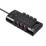 Monoprice Canada Cab 15874 Surge Protector Power Strip Monoprice 12 Outlet Rotating Power Surge Block 10ft Cord 4320 Joules