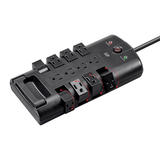 Monoprice Canada Cab 15874 Surge Protector Power Strip Monoprice 12 Outlet Rotating Power Surge Block 10ft Cord 4320 Joules