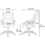 Moustache MOFC 3600 BK Office Chairs Big Tall Executive Office Chair 400 lb Weight Capacity Black Moustache