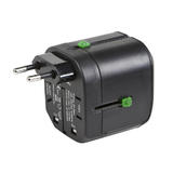 Monoprice Canada Cab 9876 AC Power Adapters Compact Cube Universal Travel Adaptor Black Monoprice
