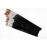 Marie s Art Factory 253 Arts Crafts Marie s Goat Hair Water Color Brush Set 12 Pieces Pack