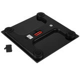 LivingBasics LB B8012 Bathroom Fixtures Digital Bathroom Scale Step On Technology Non Slip Tempered Glass Platform Temperatur