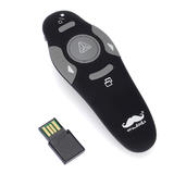 Moustache MOC 000100 Mice Wireless Presenter Powerpoint Clicker Presentation Remote Control Pen 100m Moustache