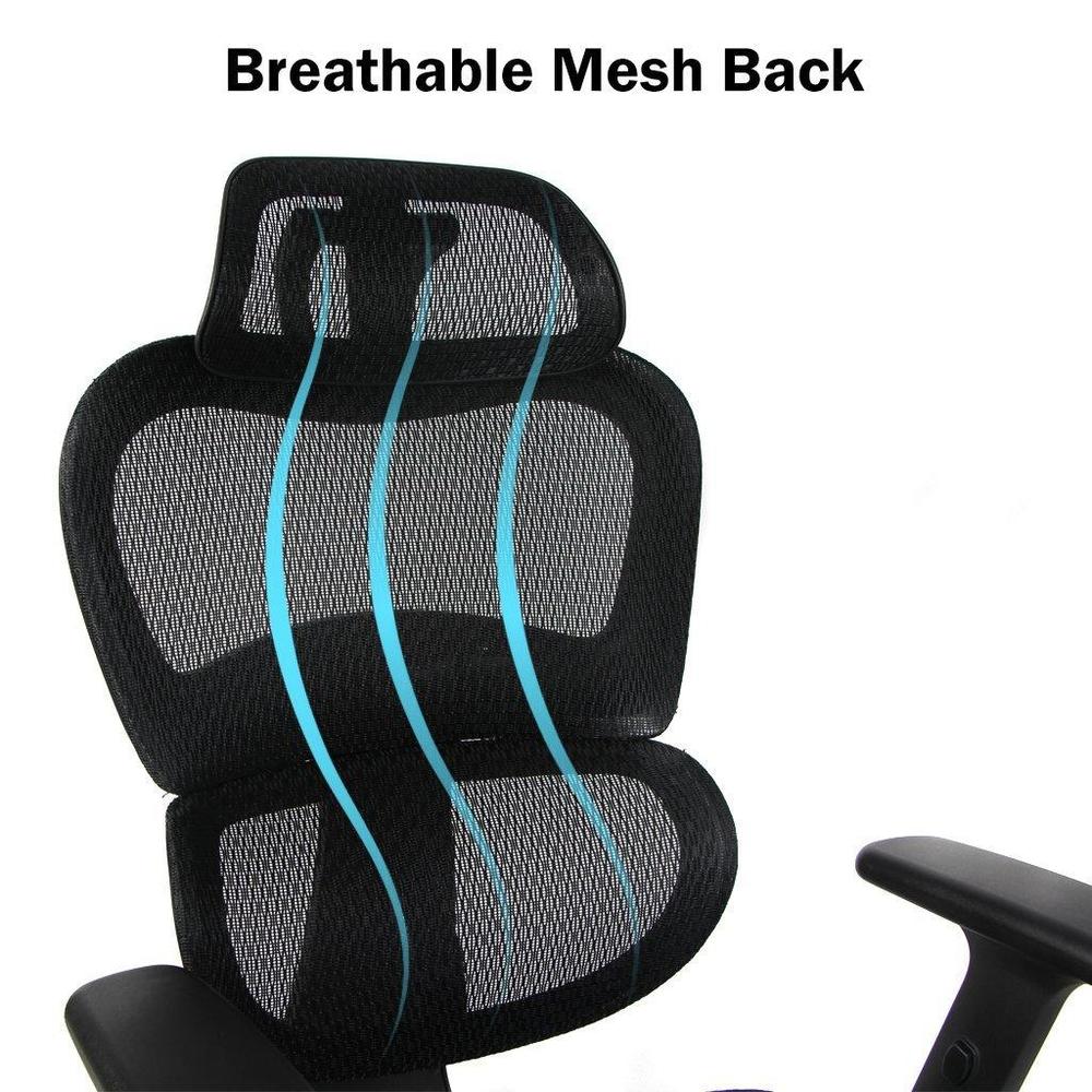 Black Mesh Ergonomic Executive Office Chair, Moustache®