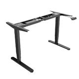 PrimeCables Cab M02 23R BK STM01 1 Monitor Desk Mounts Sit Stand Dual Motor Height Adjustable ADR Desk Frame Electric Black S
