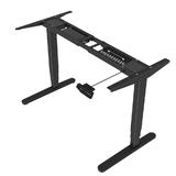 PrimeCables Cab M02 23R BK STM01 1 Monitor Desk Mounts Sit Stand Dual Motor Height Adjustable ADR Desk Frame Electric Black S