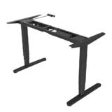 PrimeCables Cab M02 23R BK STM01 1 Monitor Desk Mounts Sit Stand Dual Motor Height Adjustable ADR Desk Frame Electric Black S