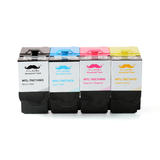 Moustache M 70C1H Combo CS510de Lexmark 70C1H Compatible Toner Cartridge Combo High Yield BK C M Y Moustache