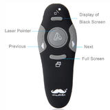 Moustache MOC 000100 Mice Wireless Presenter Remote Control RF 2 4GHz 100m Moustache
