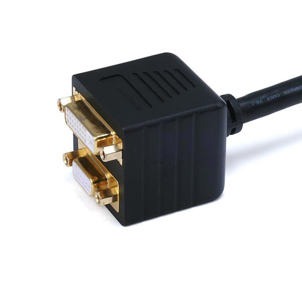 Video Splitter - DVI-A Male to VGA(HD15) Female / DVI-A Female - Monoprice®