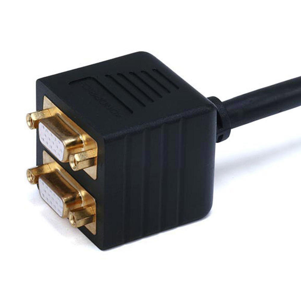 Video Splitter - DVI-I Male to VGA(HD15) Female X 2 - Monoprice®