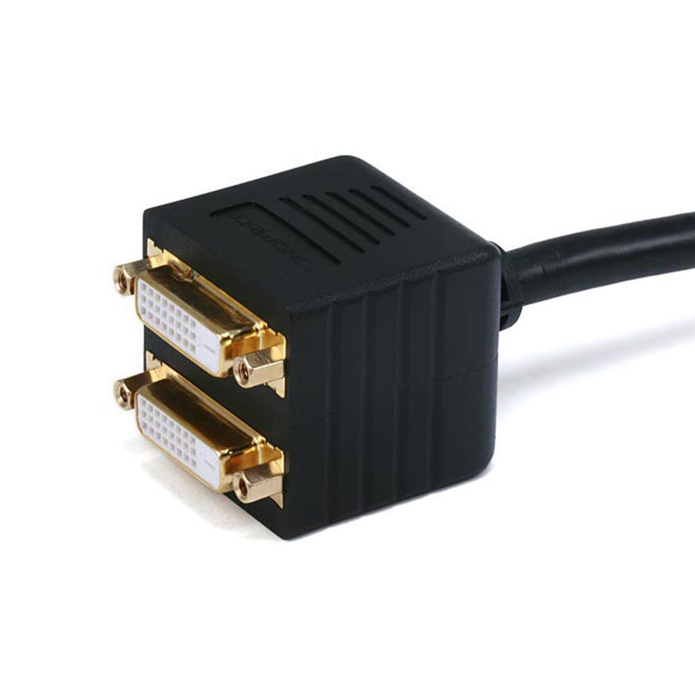 Video Splitter - DVI-D Male to DVI-D Female X 2 - Monoprice®