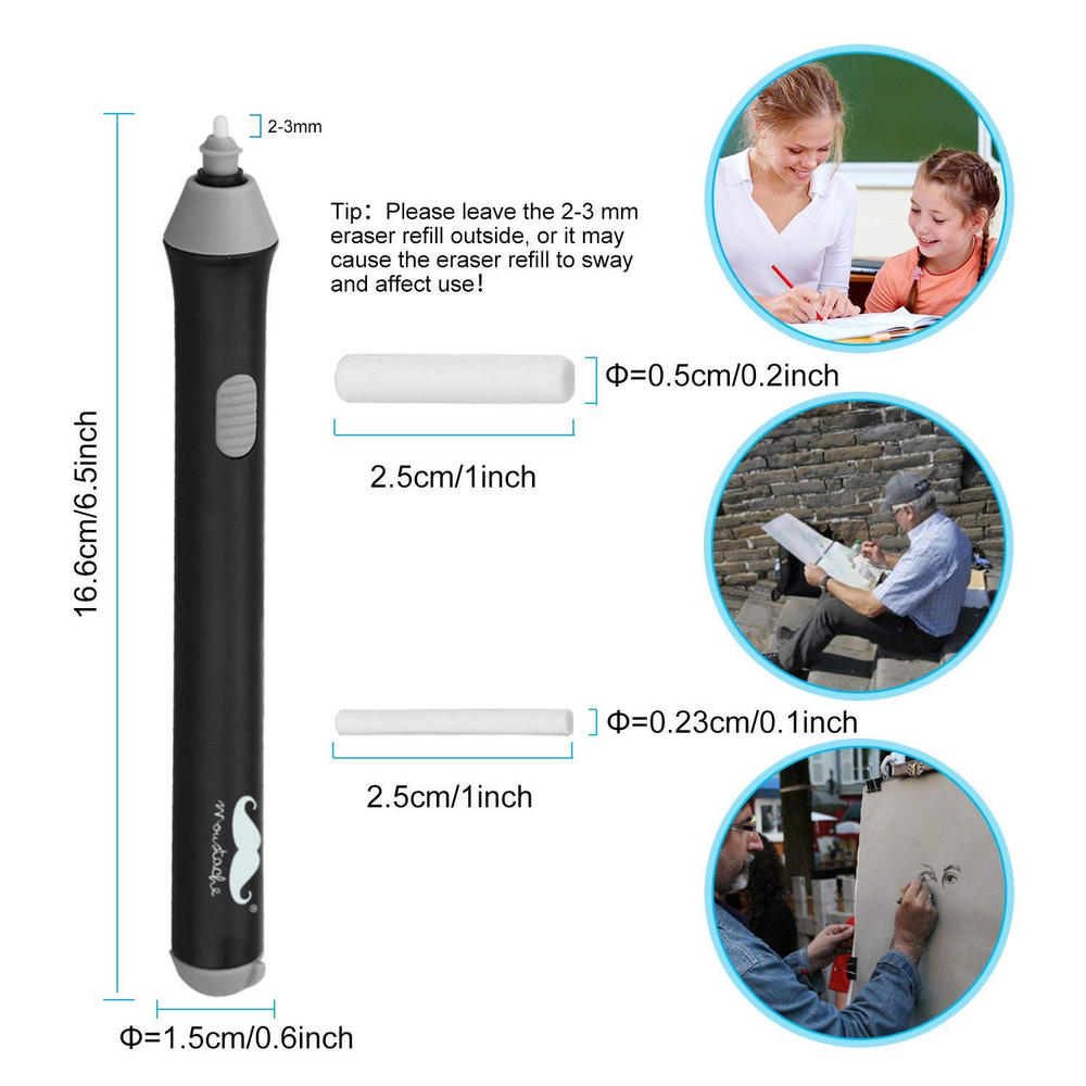 Electric Eraser, Black Moustache®