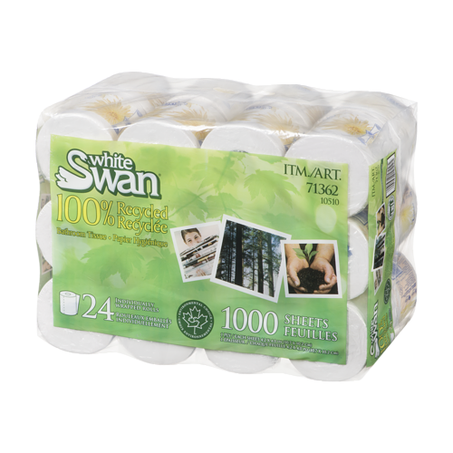 White Swan® Bath Tissue, Toilet Paper, 24 Rolls/Pack