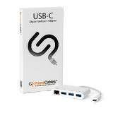 PrimeCables Cab UTC 3UE02 USB 3 0 USB 3 1 Type C to USB 3 0X3 Gigabit Ethernet Adapter PrimeCables