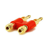 PrimeCables Cab 2944 Banana Plugs Dual High Quality Copper Speaker Banana Plugs JX 74052 Red PrimeCables