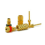 PrimeCables Cab 5975 Banana Plugs 1 PAIR OF High Quality Copper non banana Speaker Plugs Pin Screw Type PrimeCables
