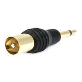 Monoprice Canada Cab 7153 Audio Adapters 3 5mm Mono Plug to 9 5mm TV Plug Adapter Gold Plated Monoprice