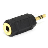 Monoprice Canada Cab 7124 Audio Adapters 2 5mm Male Stereo Plug to 3 5mm Female Stereo Jack Adaptor Gold Plated Monoprice