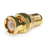 Monoprice Canada Cab 4125 Video Adapters BNC Male to F Female Adaptor Gold Plated Monoprice