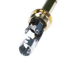 PrimeCables Cab 6208 Audio Adapters 6 3mm 1 4 inch Stereo Plug Black Shell Gold Plated OD 7 5MM PrimeCables