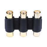 Monoprice Canada Cab 3023 Video Adapters 3 RCA Coupler for Component Video Cable Extension Single Color Monoprice