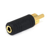 Monoprice Canada Cab 7241 Audio Adapters RCA Plug to 3 5mm Stereo Jack Adaptor Gold Plated Monoprice