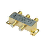 Monoprice Canada Cab 10015 Analog Video Splitter Y Adapter PREMIUM 4 way Coax Cable Splitter F type Screw 5 2400 MHz Monopric
