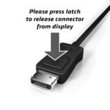 PrimeCables Cab PC 07886 DisplayPort Cables DisplayPort DP 1 4 Male to Male 8K 60Hz 1m 3 28ft Black PrimeCables