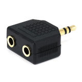 Monoprice Canada Cab 7205 Audio Adapters 3 5mm Stereo Plug to 2 x 3 5mm Mono Jack Splitter Adaptor Gold Plated Monoprice