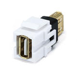 Monoprice Canada Cab 6561 USB 2 0 Adapters Keystone Jack USB 2 0 A Female to A Female Coupler Adapter Flush Type White Monopr