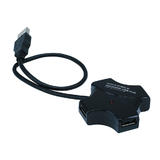 Monoprice Canada Cab 6631 USB Hubs 4 Port USB 2 0 Passive Hub Black Monoprice