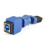 Monoprice Canada Cab 8181 USB 3 0 Adapters USB 3 0 B Female to USB 2 0 Micro A Type Male Swivel Adapter Gold Plated Monoprice