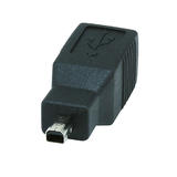Other Brands Cab 4815 USB 2 0 Adapters USB 2 0 B Female to Mini 4 pin B4 Male Adapter