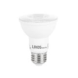 LIVINGbasics LVB P20 40 730 LED Light Bulbs PAR20 Dimmable LED Bulb 7 2W 50W Equivalent E26 3000K 520 Lumens 40 Beam Angle LI