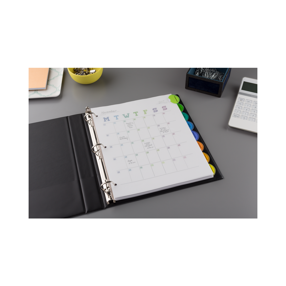 Avery Style Edge Plastic Insertable Dividers Multicolor 8 Tabs