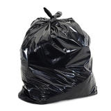 2020360 Garbage Bags Plastic Strong Black Garbage Bags 35 x 50 200 Pack